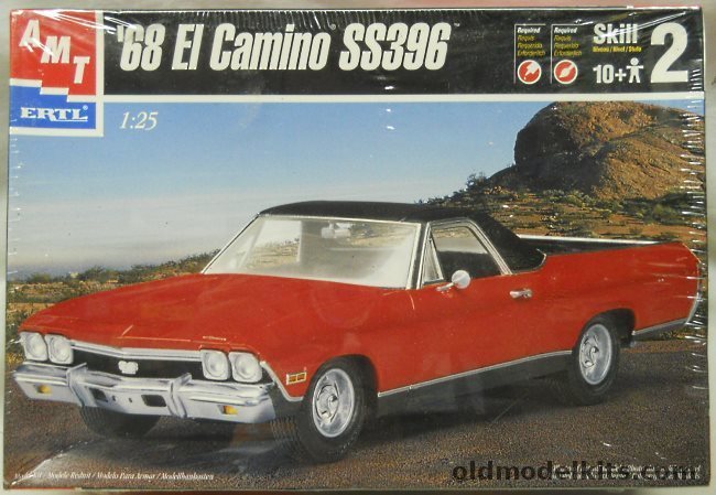 AMT 1/25 1968 Chevrolet El Camino SS 396, 8017 plastic model kit